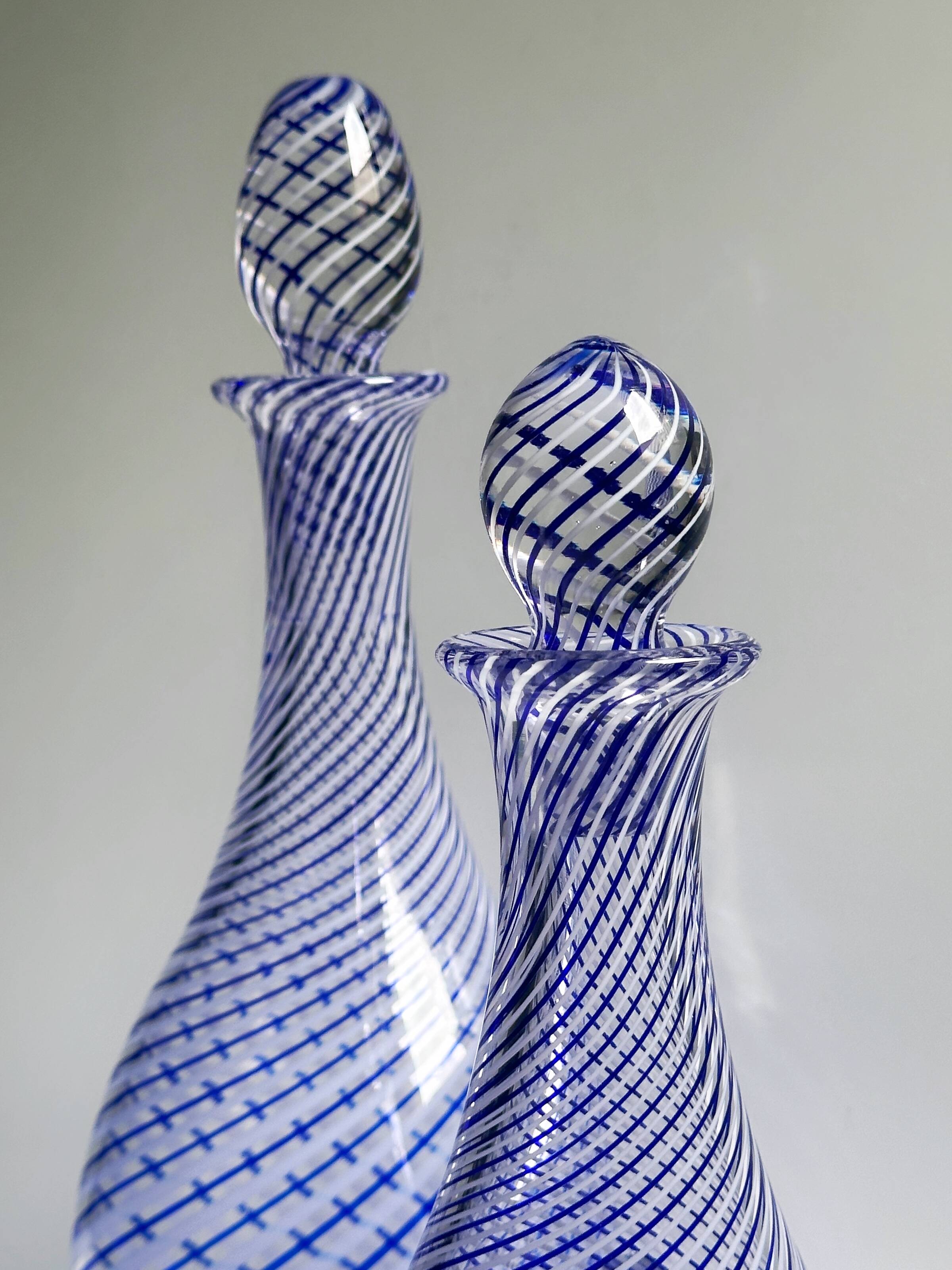 2 crystal glass bottles by Pasabahce