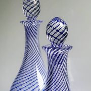 2 crystal glass bottles by Pasabahce