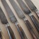 8 old knives with steel blades