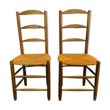Pair of mulched chairs