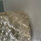 Wall light ceiling light square glass braid amber gold 1970 1980 seventies eighties