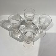 Lot de 4 verres bistrot début XX siècle