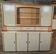 Modernist buffet in almond green & vermilion red 50
