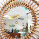 Mirror sun rattan 1960 47cm