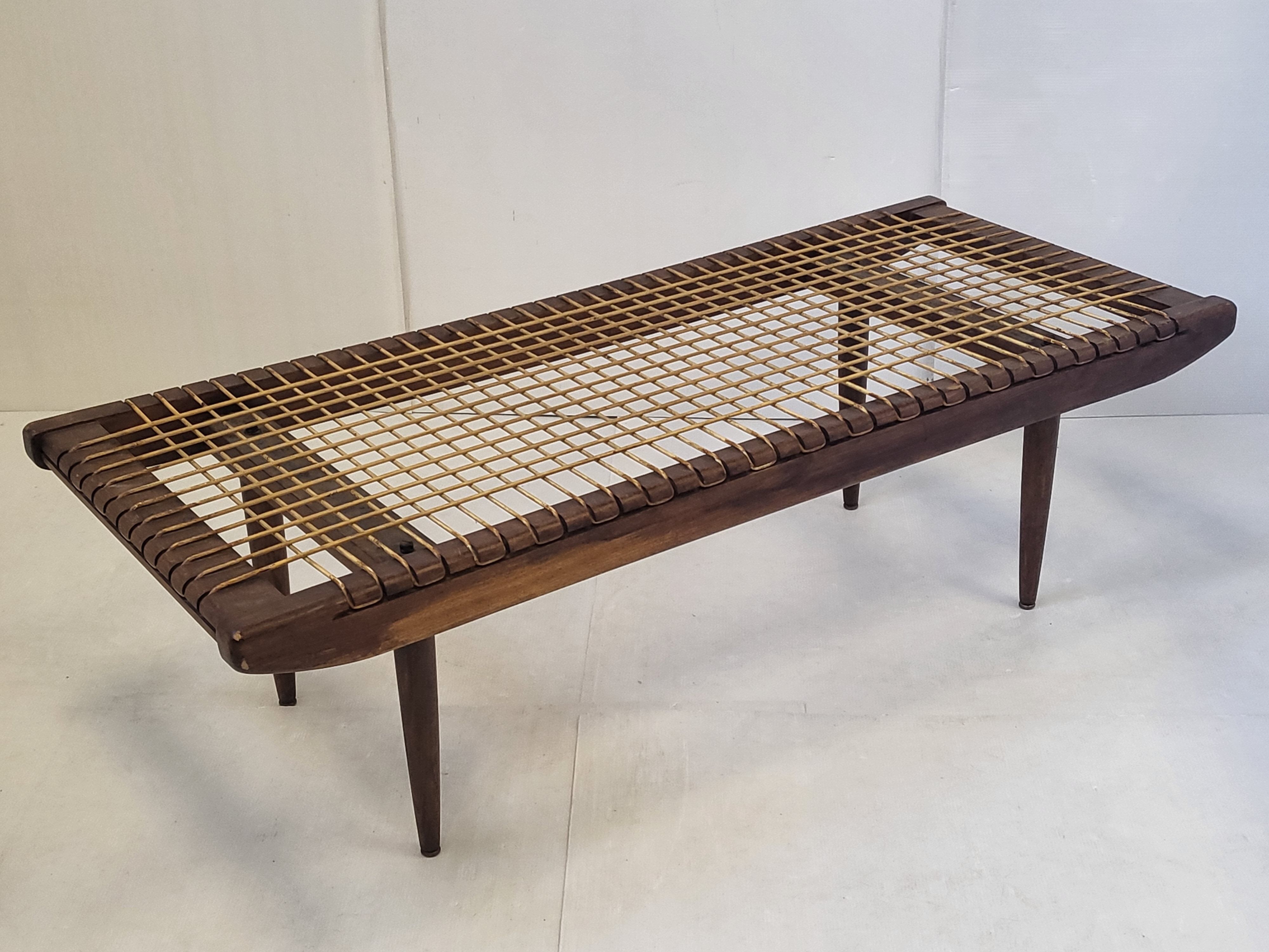 Vintage coffee table by Georges Tigien 1960