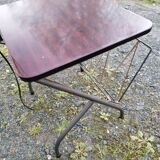 Floor lamp of the 50s magazine holder and tablet reader lamp formica