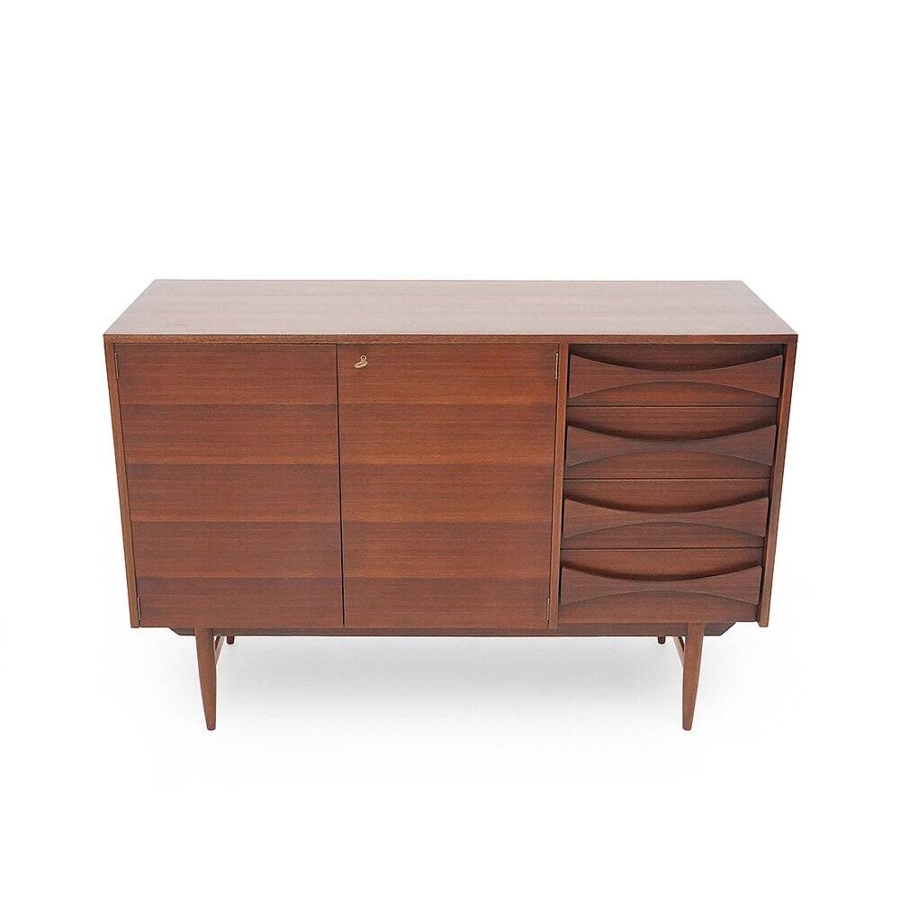 Mahogany sideboard with drawers, 1950s