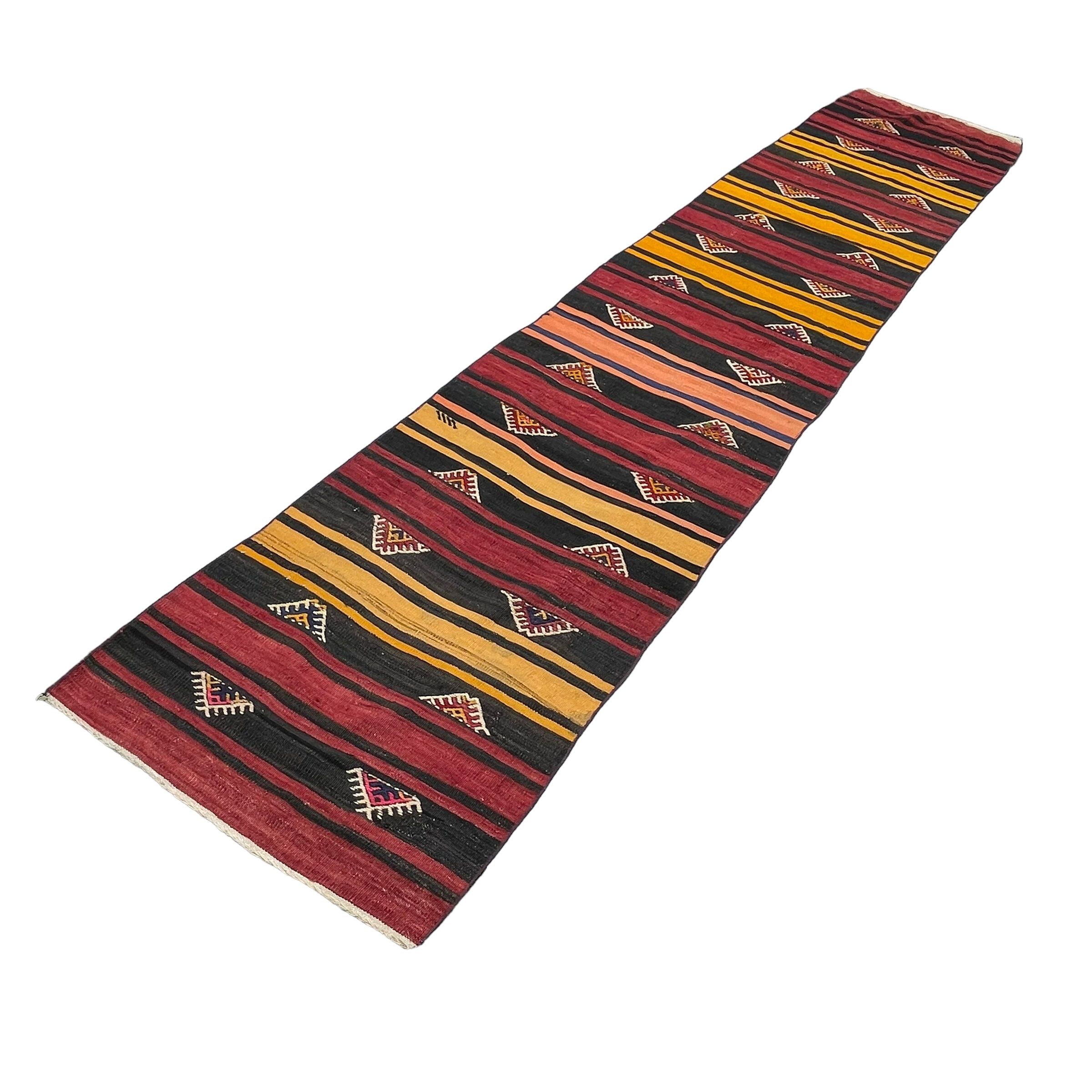 Vintage turkish kilim runner , 345 x 67 cm