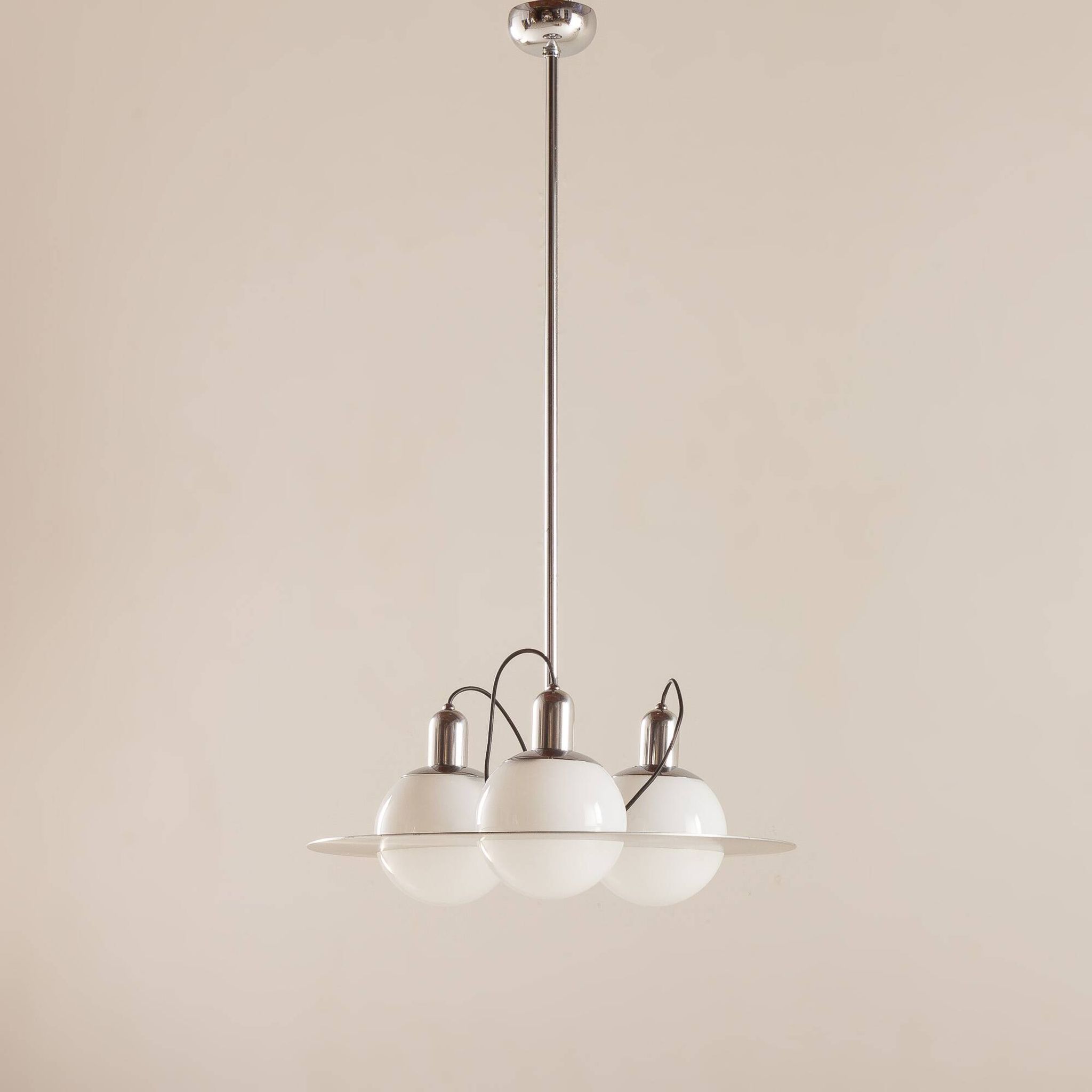 Space Age extra large Italian chandelier, 1970s