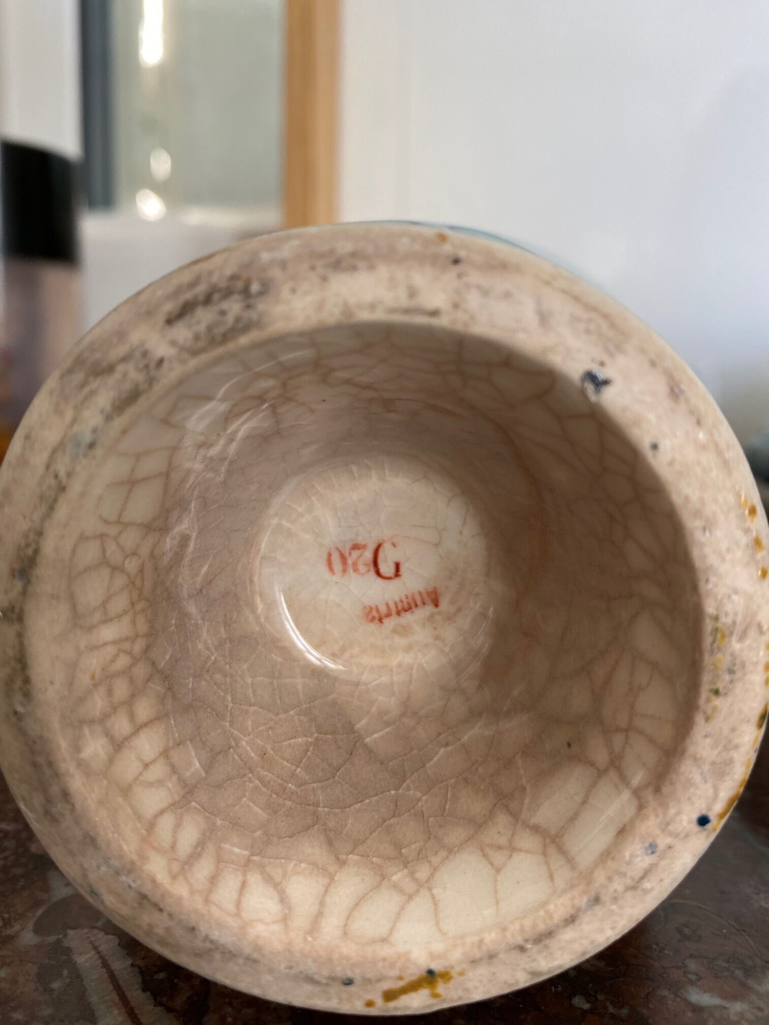 Paire de vases art nouveau décor lacustre