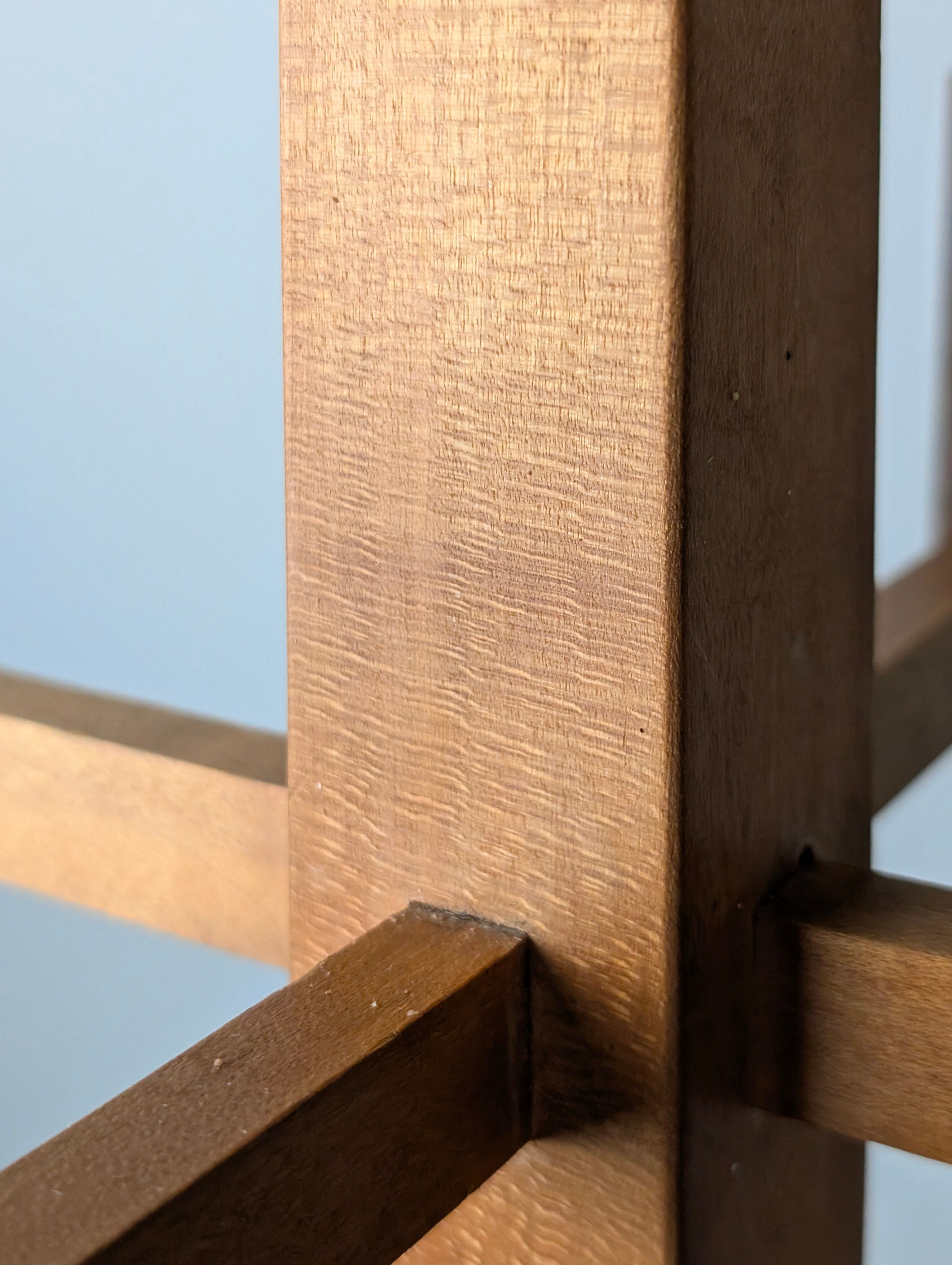 Danish hanging wooden candelabra, Art Deco style, 1970s