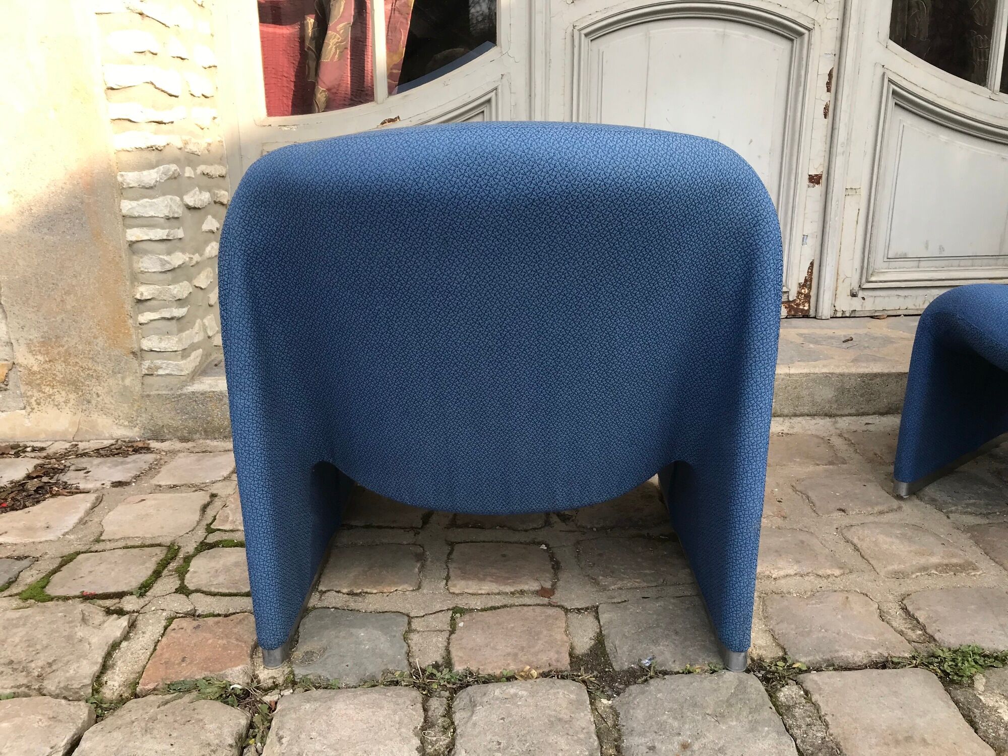 Pair of "Alki" armchairs by Giancarlo Piretti, Castelli edition, distributed by Artifot, circa 1970