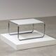 Bauhaus coffee table with chrome tubular frame and Formica top