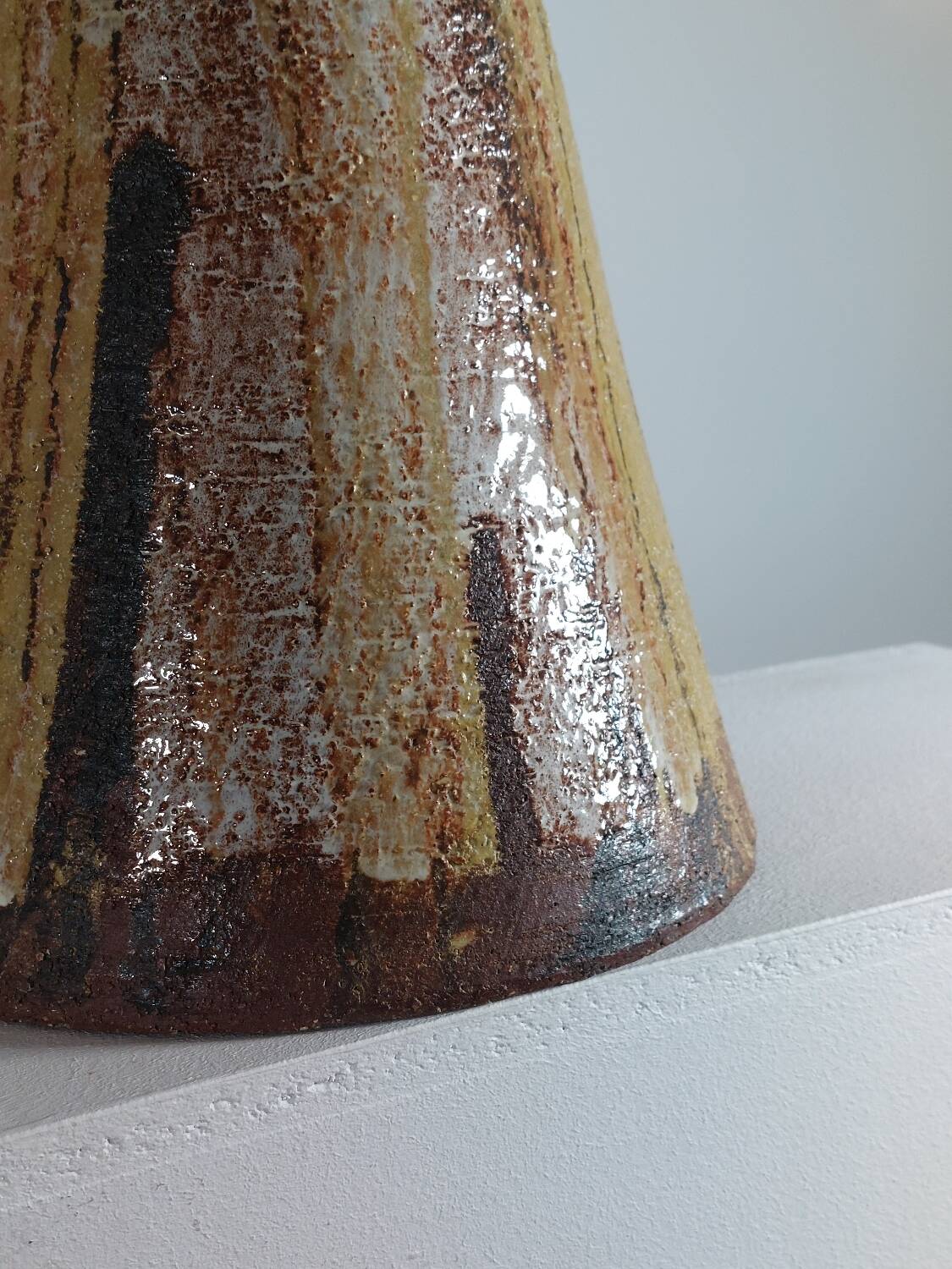 Vintage mid century ome of a kind ceramic lamp base