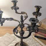 Late 19th century bronze candlestick