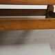 Brutalist coffee table oak 1970 vintage