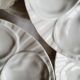 Lot de 9 assiettes en porcelaine à huîtres