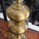 Vintage brass double globe lamp