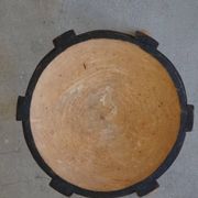 Wabi Sabi tripod stool / Solid wood side table, Scandinavia, 1950s