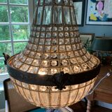 Bronze balloon chandelier and grapevines 90cm