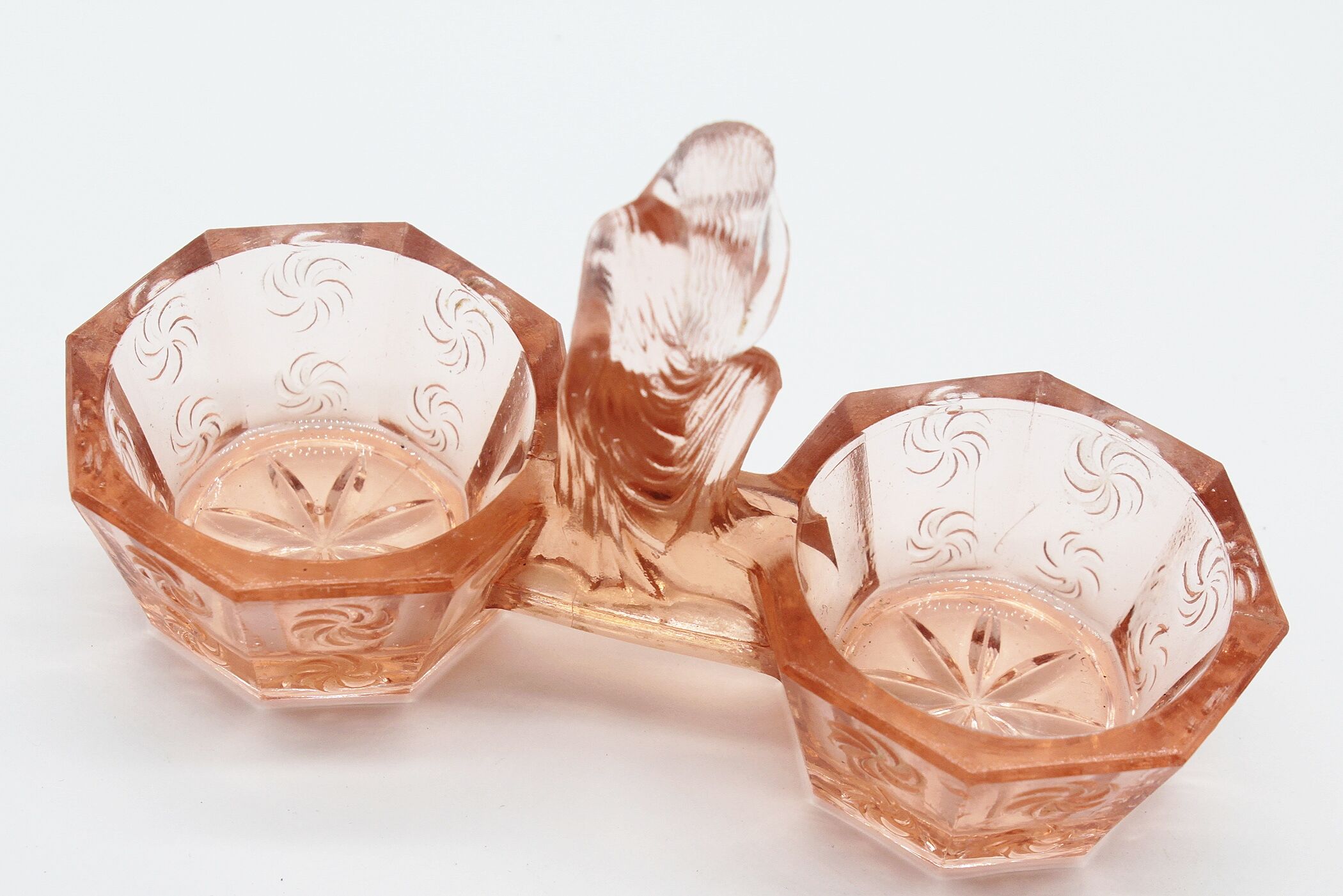 Former vintage glass woman's salt shaker