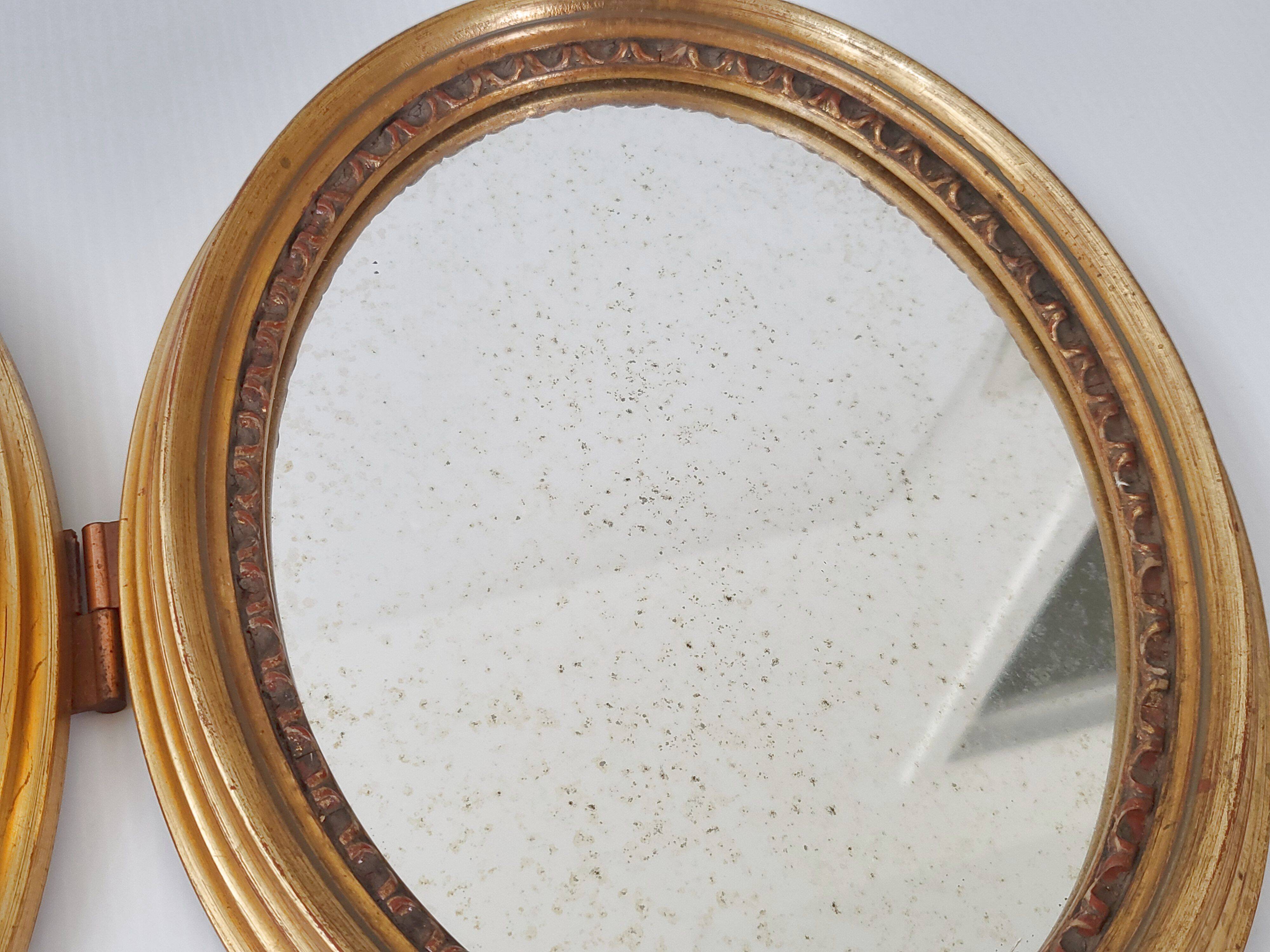 Vintage triptych mirror