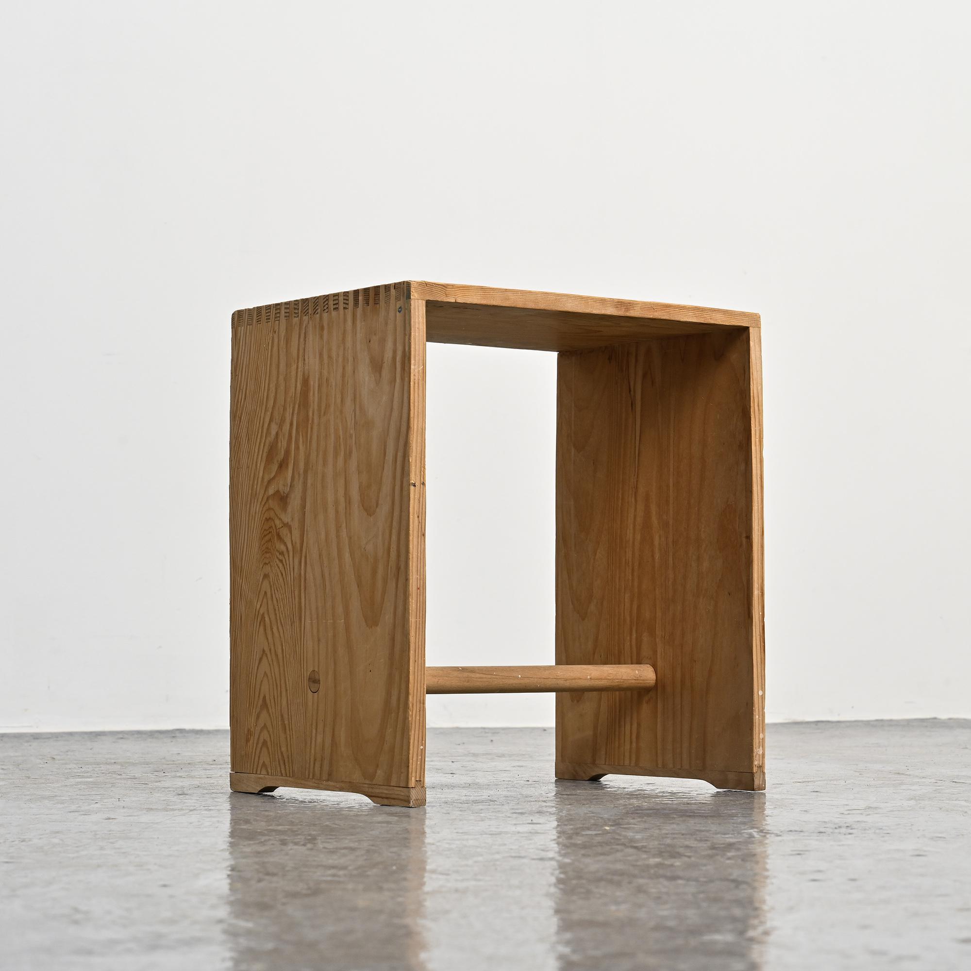 Limited edition signed Ulm stool by Max Bill, Wohnbedarf, 1992
