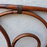 Rattan arabesques headboard