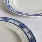 3 assiettes plates en terre de fer Mintons modèle "Greenore"