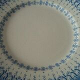 Old plate creil earthenware and Montereau model Flora rockery