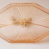 Trio de plateaux verre pamplemousse