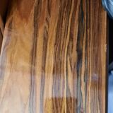 Art Deco leather convertible sofa