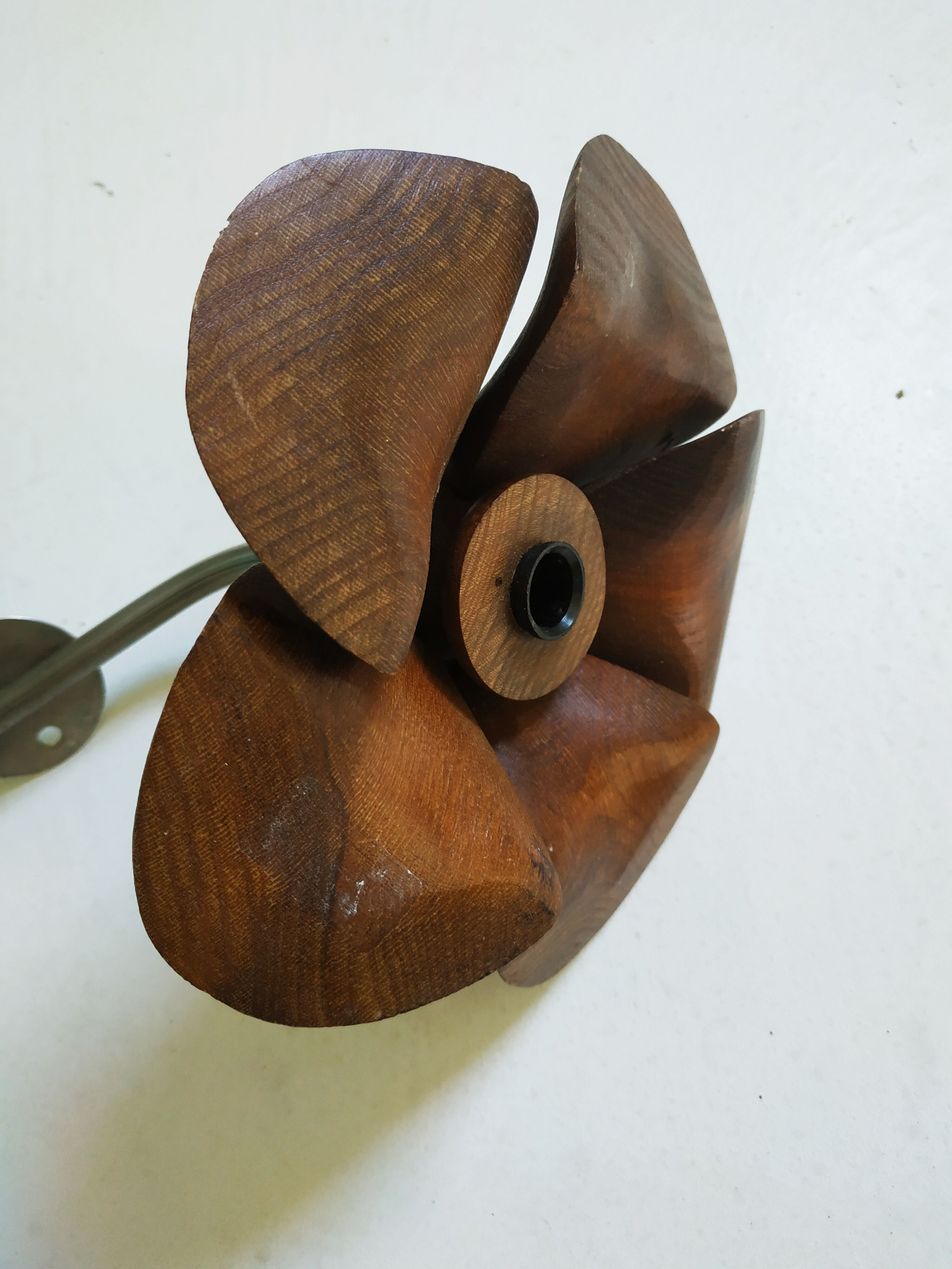 Old wooden flower pad