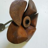 Old wooden flower pad