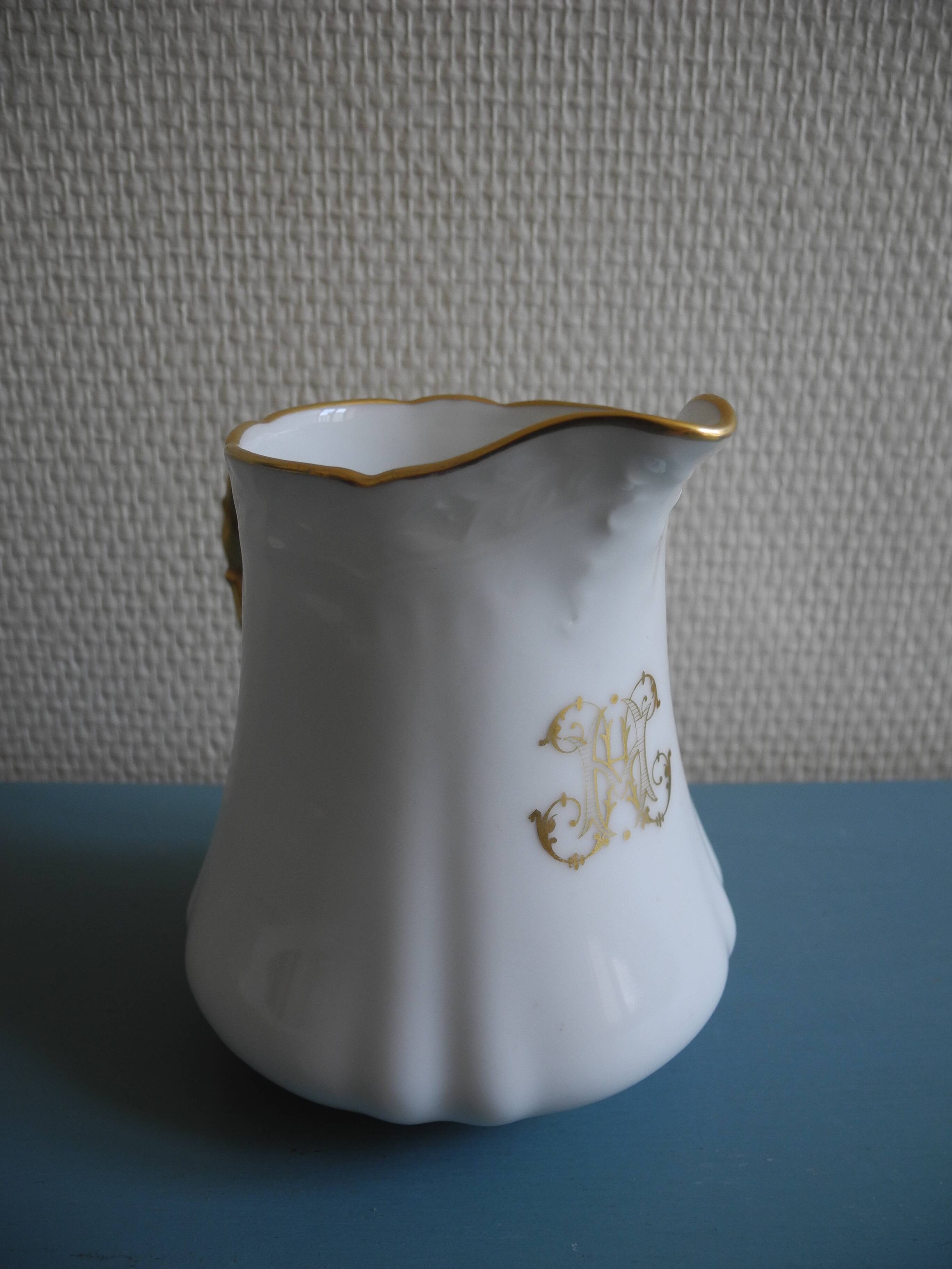 old porcelain creamer milk jug Limoges old porcelain creamer milk jug