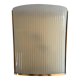 Large heavy glass wall light with a brass frame from the mid-century, 1950s, Italy.