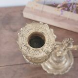 2-light brass chandelier