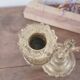 2-light brass chandelier