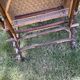 Antique wicker and hazel chaise longue