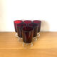 Luminarc red jumper water glass service