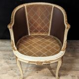 Louis XVI style office chair in lacquered wood
