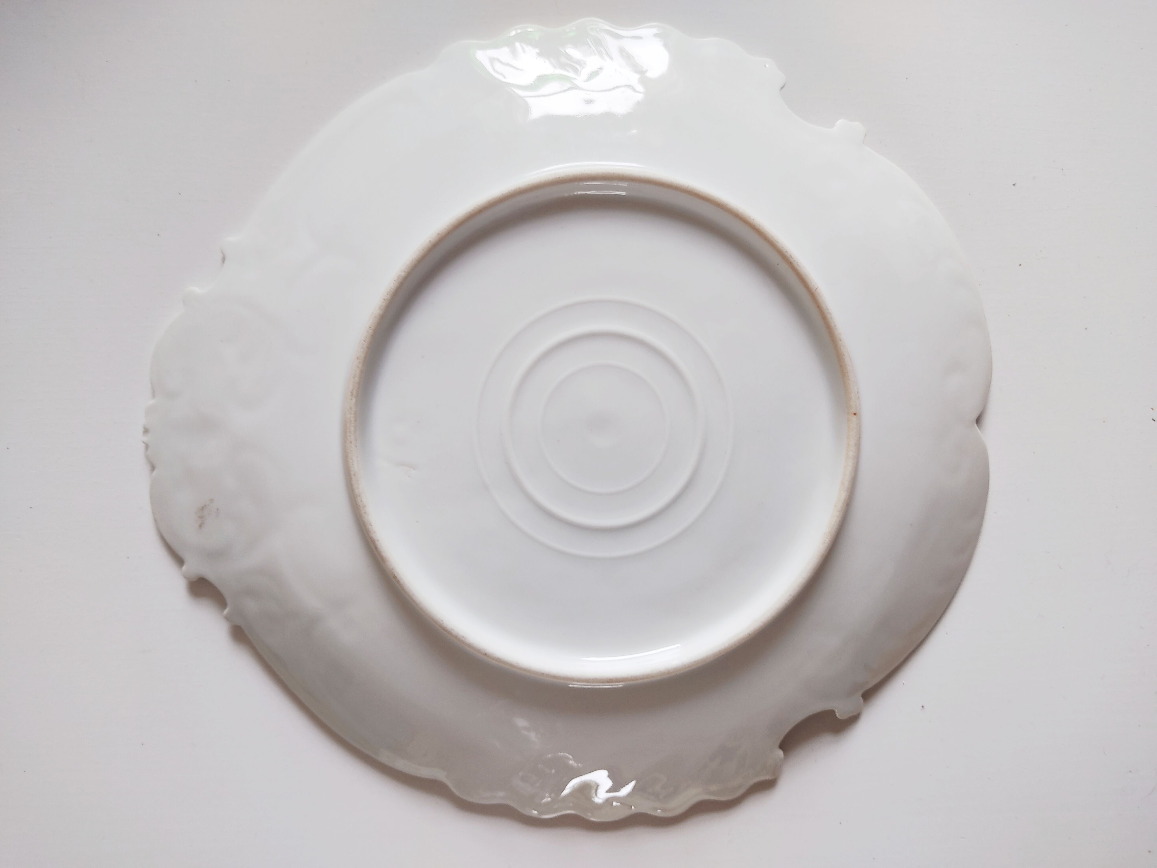 Porcelain shell-shaped dish