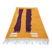 Tapis en laine pure fait main taille 150 x 300 cm