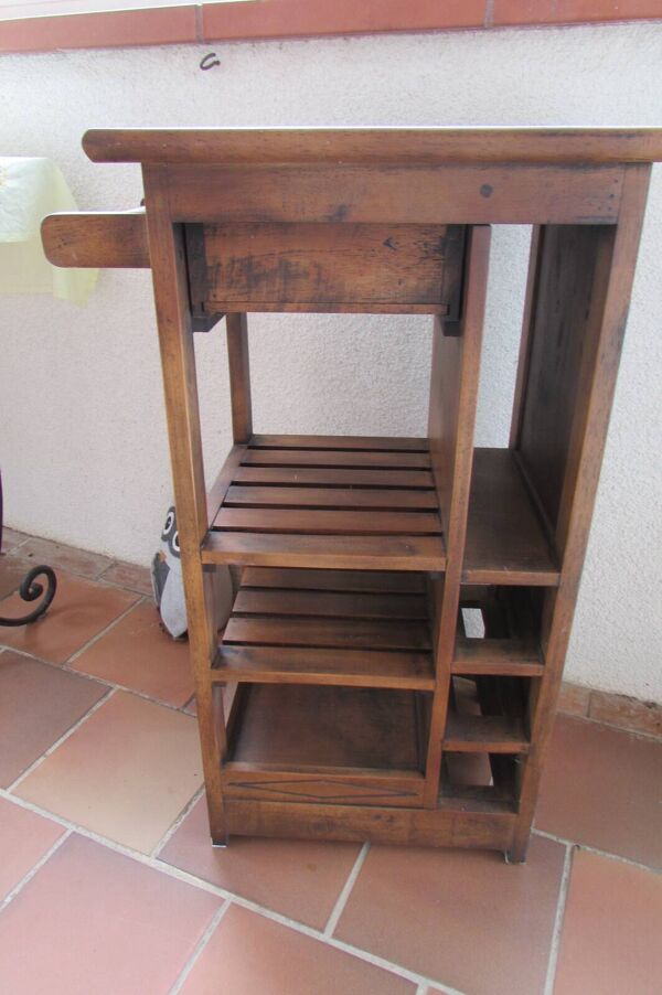 Meuble de rangement de cuisine en bois massif