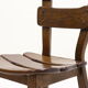 Set of 6 brutalist oak spanish dining chairs 1950