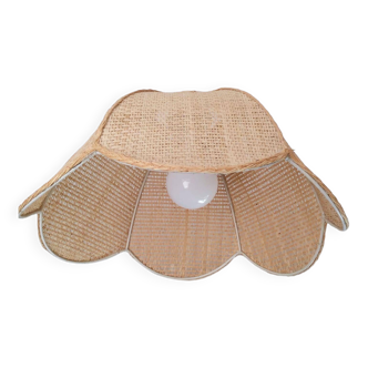 Vintage pendant lamp in natural fibers