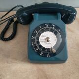 vintage blue telephone socotel