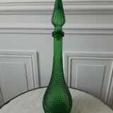 Carafe bouteille Empoli Italienne en verre vert