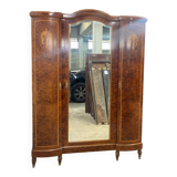 19th Century Marquetry Mirror Cabinet