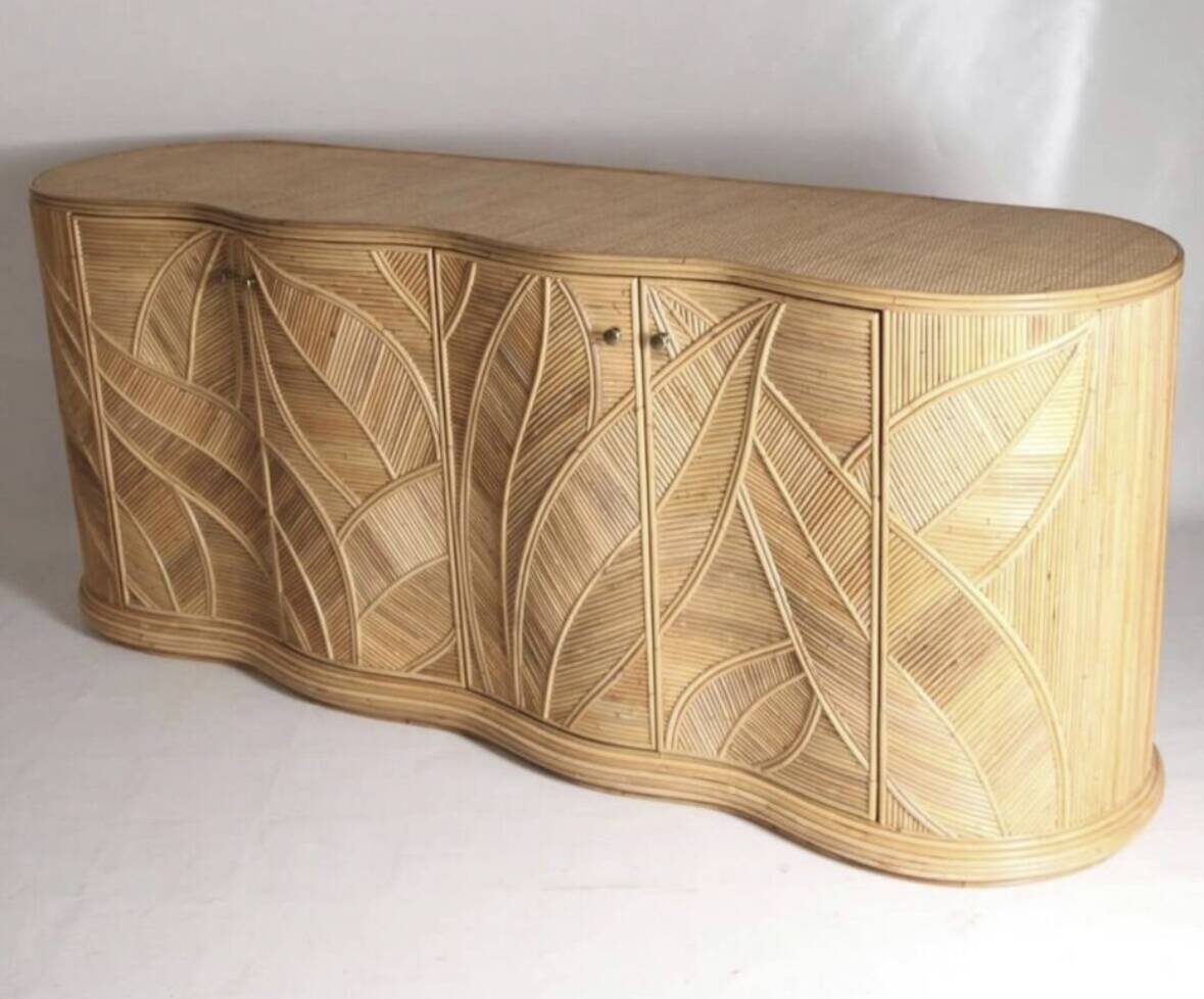 Rattan "leaves" enfilade